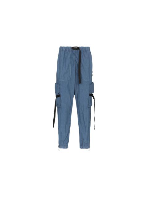 OFF-WHITE Parachute Cargo Pants Blue/White