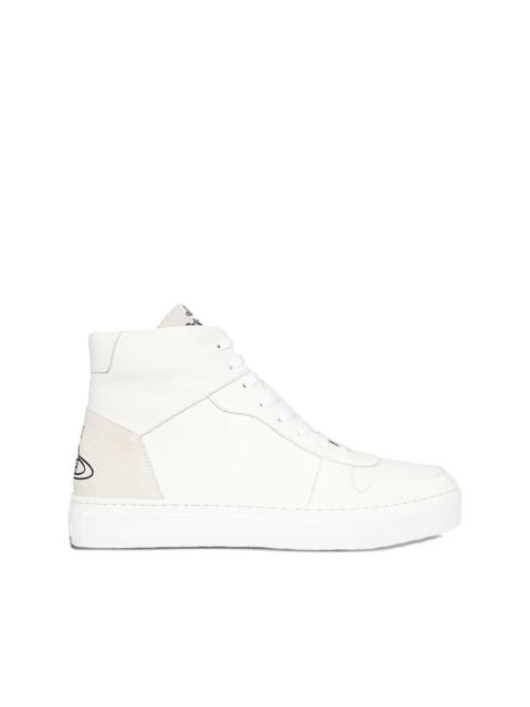 logo-print high-top sneakers