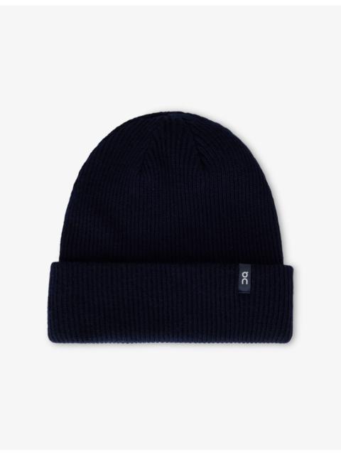 Brand-Patch Wool Beanie