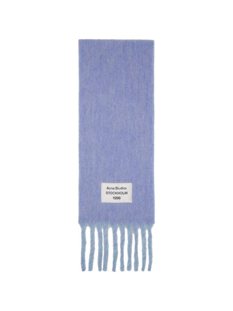 Blue & Purple Bicolor Alpaca Scarf