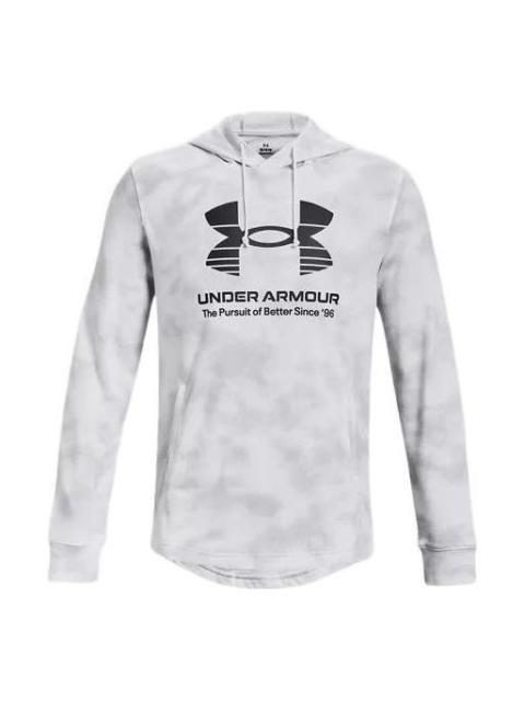 Under Armour Rival Terry Hoodie 'White Grey' 1377185-100
