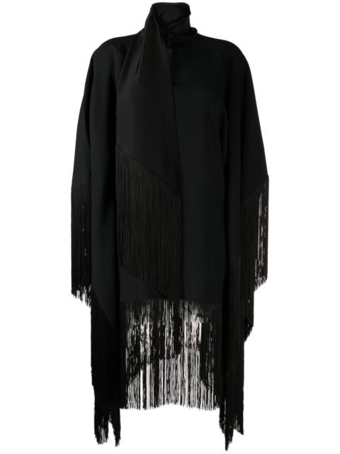 Mrs. Ross Piccolo scarf fringed kaftan dress