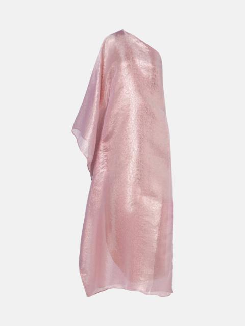 Betsy one-shoulder fil coupé gown