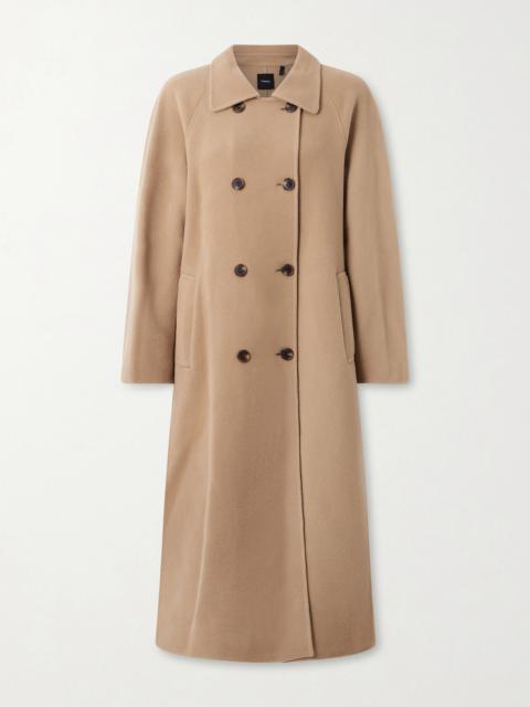 Double-breasted Wool And Cashmere-blend Coat