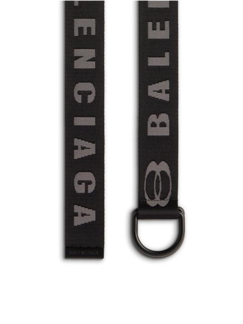 Men's D Ring Belt  in Dark Grey