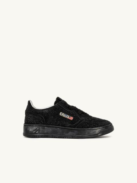 MEDALIST LOW 'CRYSTAL' MICRO RHINESTONES SNEAKERS BLACK