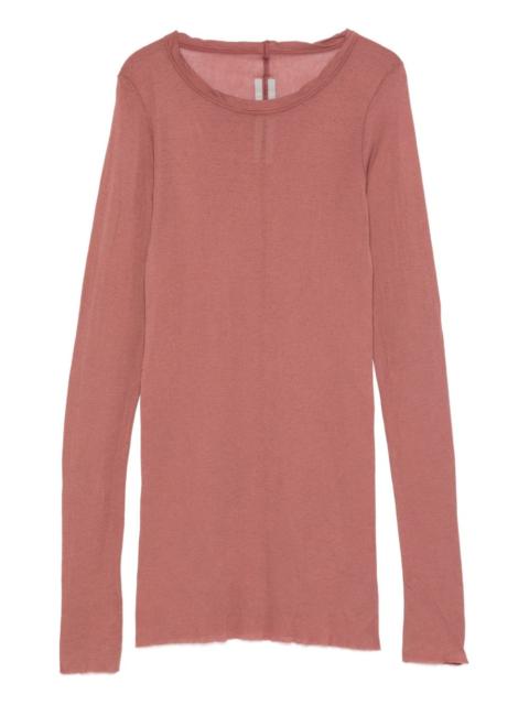 raw-edge long-sleeve T-shirt