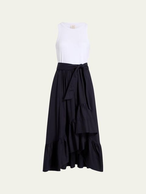 Zayla Two-Tone Midi Dress