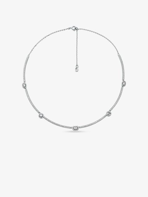 Pavé Precious Metal-Plated Sterling Silver Necklace