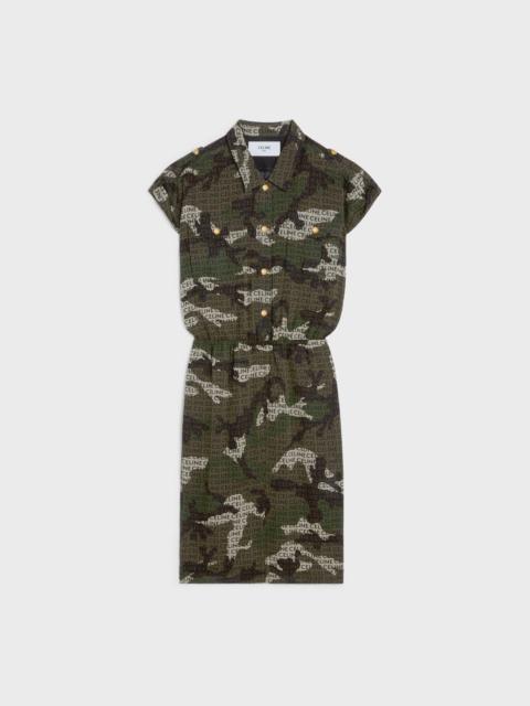 SHIRT DRESS IN SILK GEORGETTE