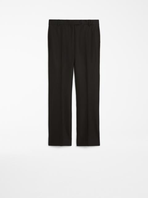 FATINA Slim-fit stretch cotton and viscose trousers