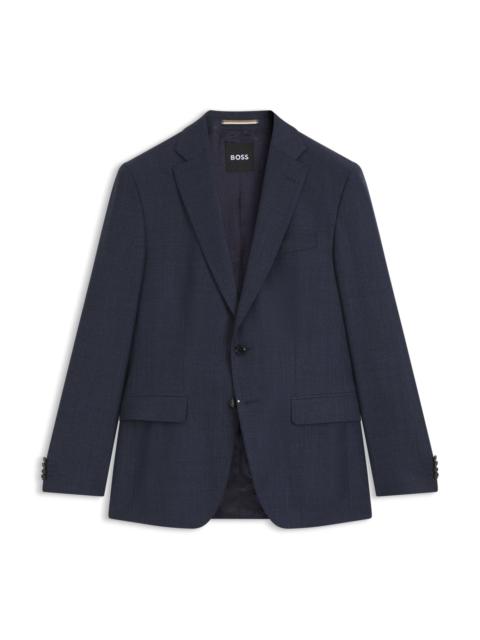 SLIM-FIT SUIT IN MICRO-PATTERNED VIRGIN WOOL