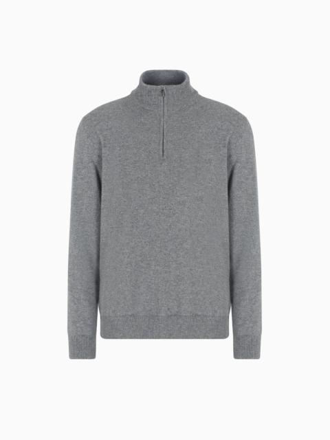 CASHMERE MOCK-NECK JUMPER