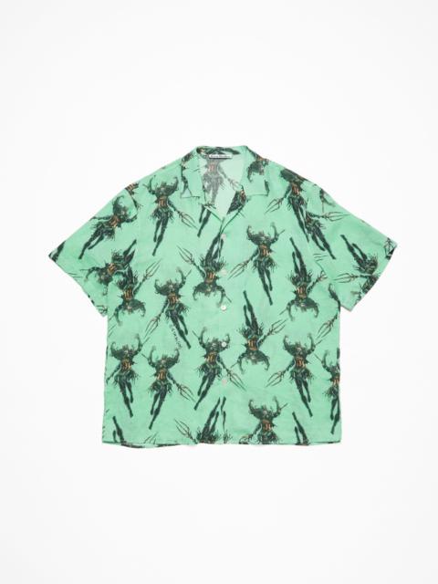 Button-up shirt printed - Green