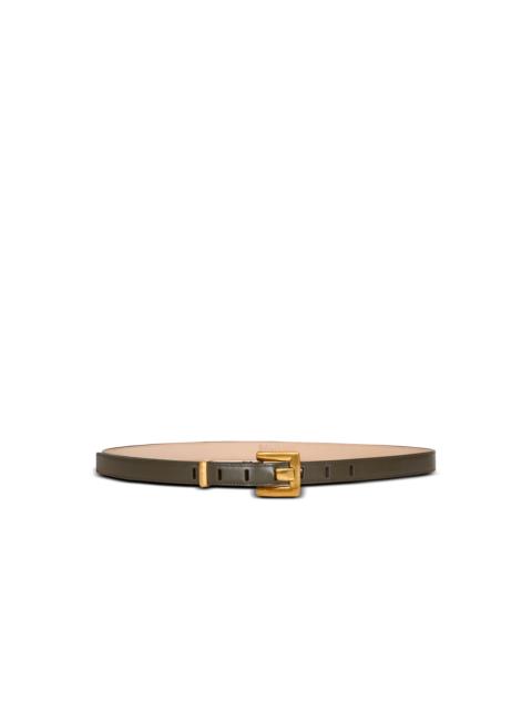 Anthem smooth leather belt