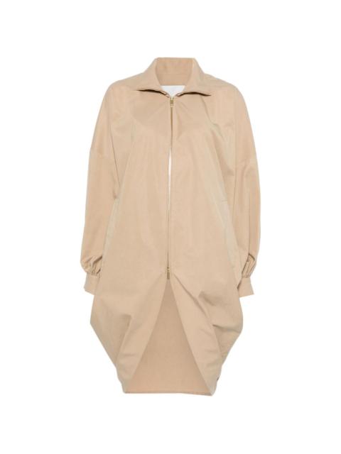 Norma draped-sleeve bomber jacket