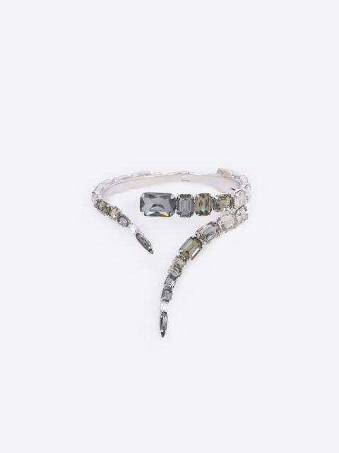 OMBRE CRYSTAL WRAP CHOKER NECKLACE