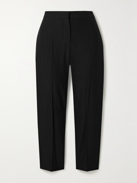 Cropped Woven Straight-leg Pants
