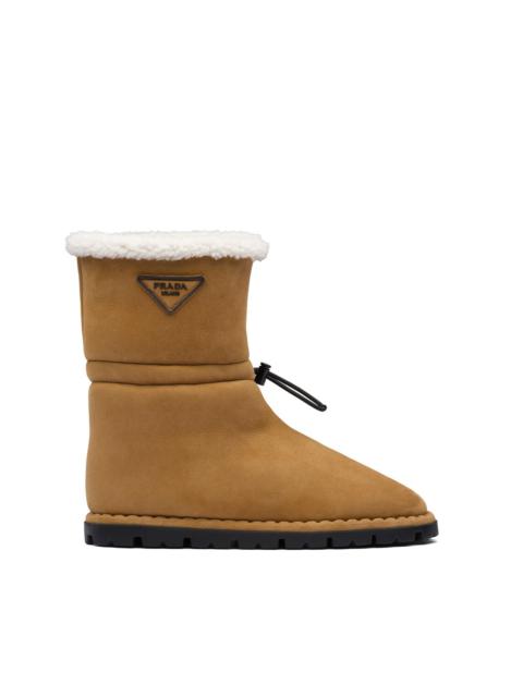 Shearling booties