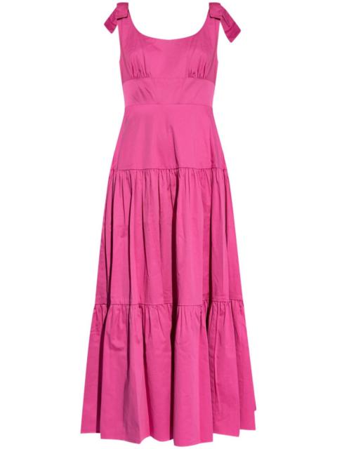 ruffled cotton maxi dress