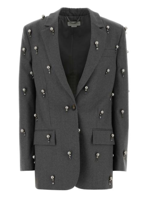 embellished wool blazer