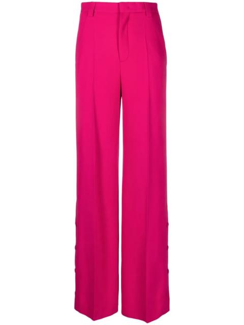 wide-leg tailored trousers