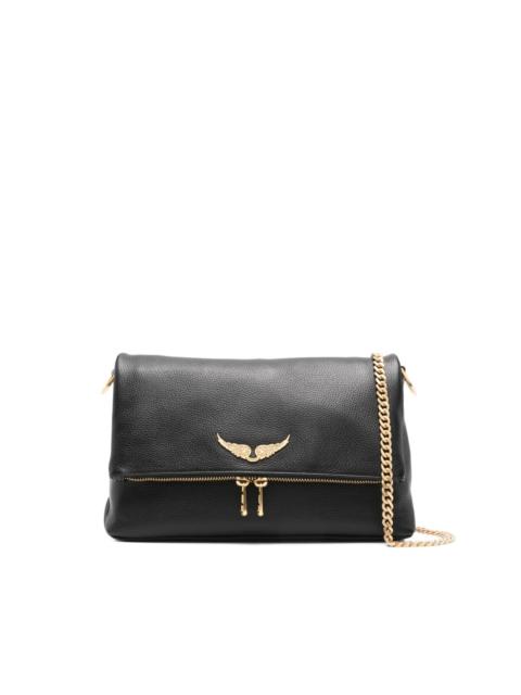 Rocky grained-leather shoulder bag