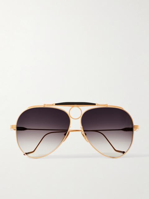 Duke 2 Gold-tone Aviator-style Sunglasses