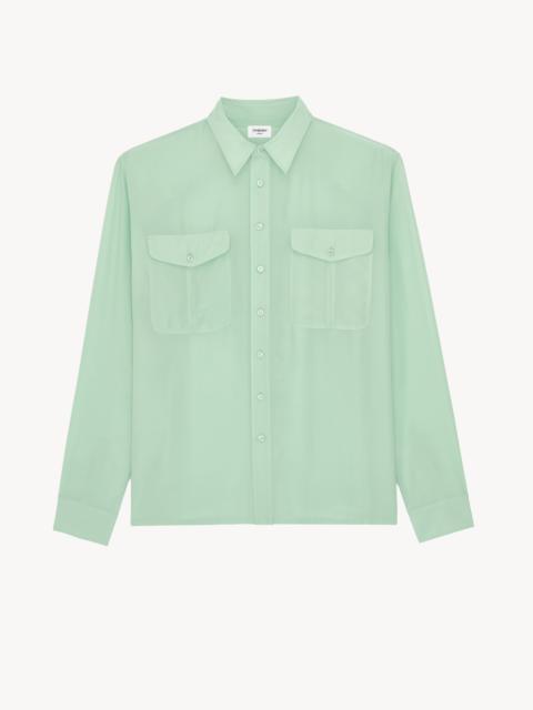 SHIRT IN VISCOSE AND SILK