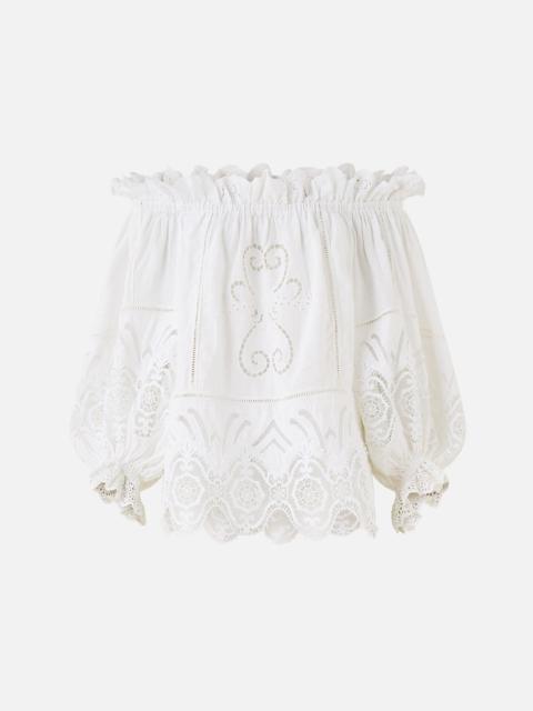 FRILL OFF SHOULDER TOP