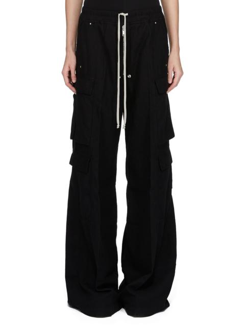 drawstring cargo trousers