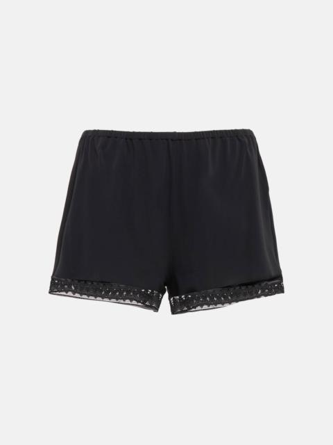 Sylvie lace-trimmed shorts