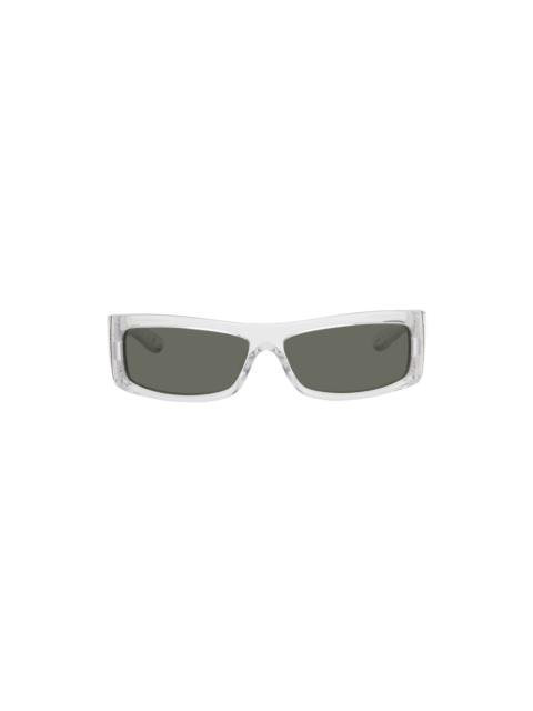 Transparent Rectangular Sunglasses