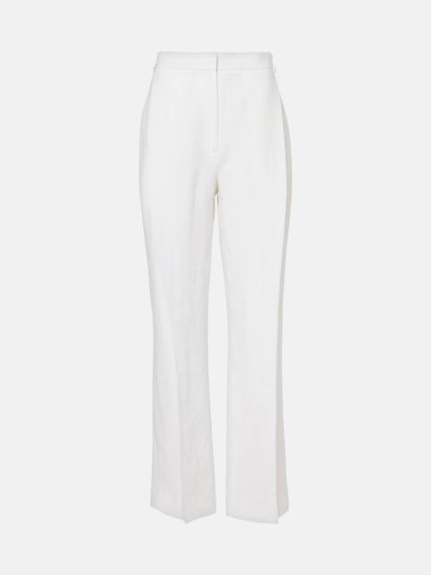 Gabrielle linen wide-leg pants