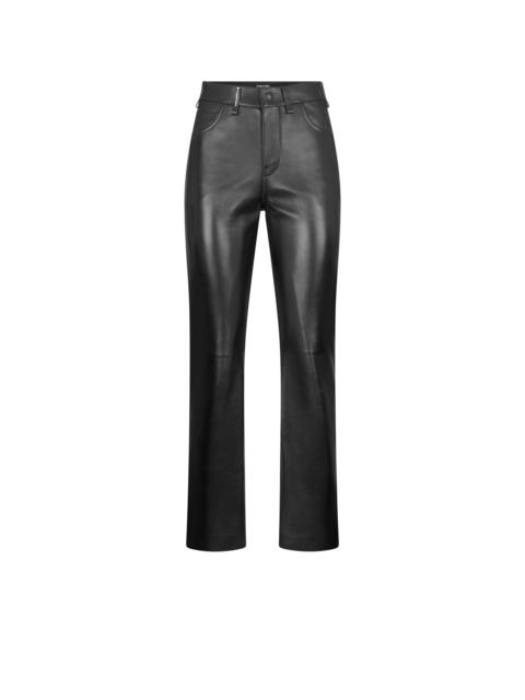 NAPPA LEATHER FIVE-POCKET PANTS WITH TF DEBOSSED LOGO