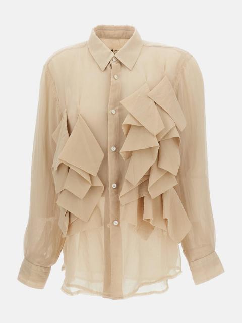 Double Shirt with Ruffles
