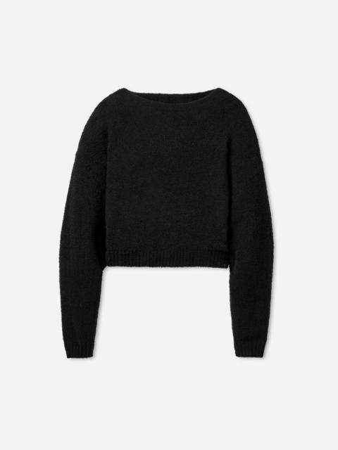 ® Women's Novalie Slouchy Pullover Polyester Tops in Black