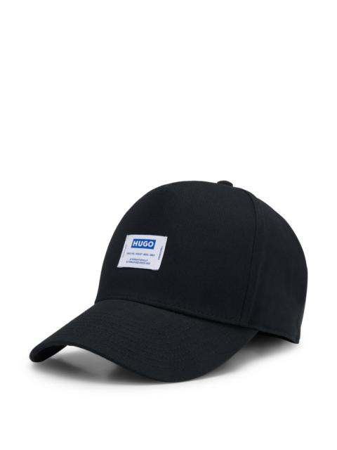 COTTON-TWILL CAP WITH LOGO LABEL