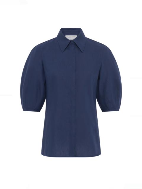 Sansi Top in Electric Navy Aloe Linen