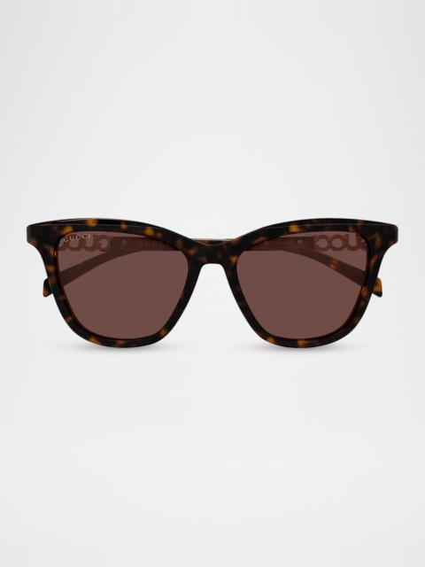 52mm Acetate Cat-Eye Sunglasses