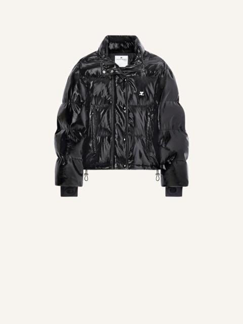 VINYL SHORT PUFFER JACKET