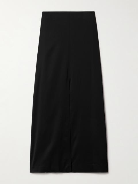 Satin-crepe Maxi Skirt