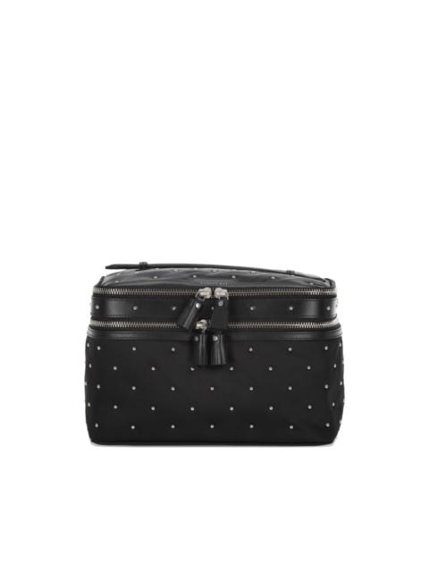 studded tassel makeup bag