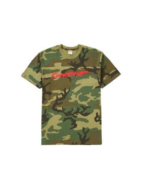 Supreme Futura Logo Tee Woodland Camo