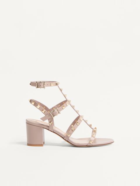 ROCKSTUD CALFSKIN ANKLE STRAP SANDAL 60 MM