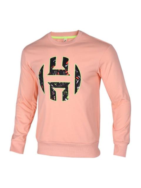 adidas Harden Fle Crew Basketball Sports Pullover Pink Red FR6166