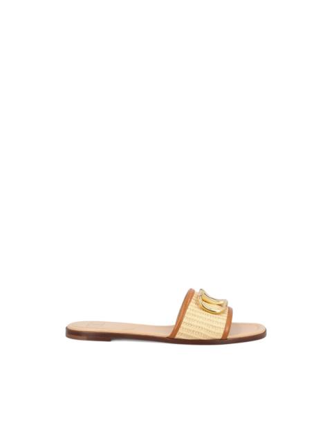 logo-plaque sandals