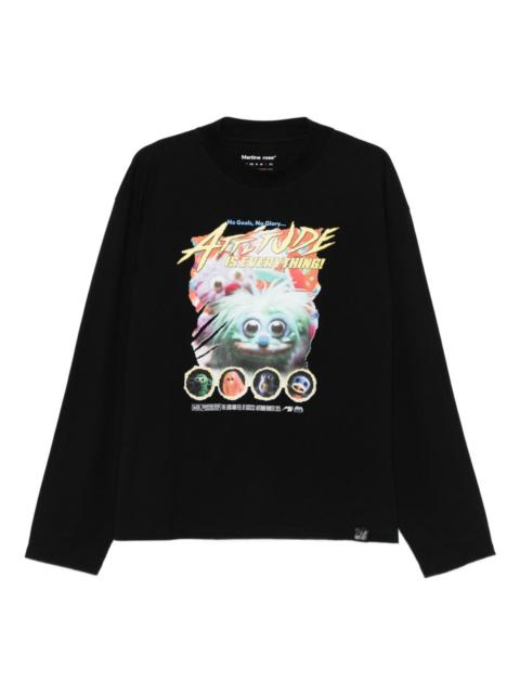 crew-neck graphic-print t-shirt