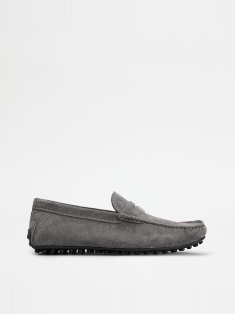 CITY GOMMINO DRIVING SHOES IN SUEDE - GREY
