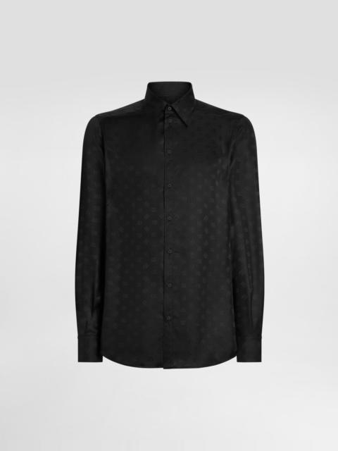 DG logo martini jacquard shirt